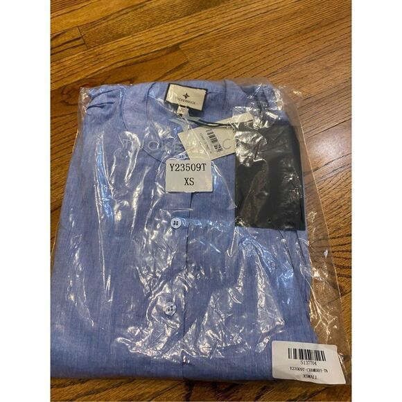 NWT Tuckernuck Lydell Midi Dress Chambray XS - Picture 1 of 4